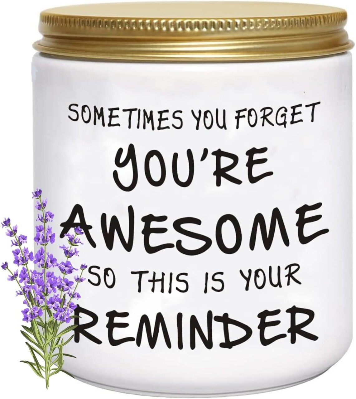 Candles Gifts for Women Inspirational Unique Valentines Mothers Day Christmas Birthday Graduation Gifts for Her Sister Best Friend Wife Girlfriend Stocking Stuffers for Women Lavender Scented Candle
